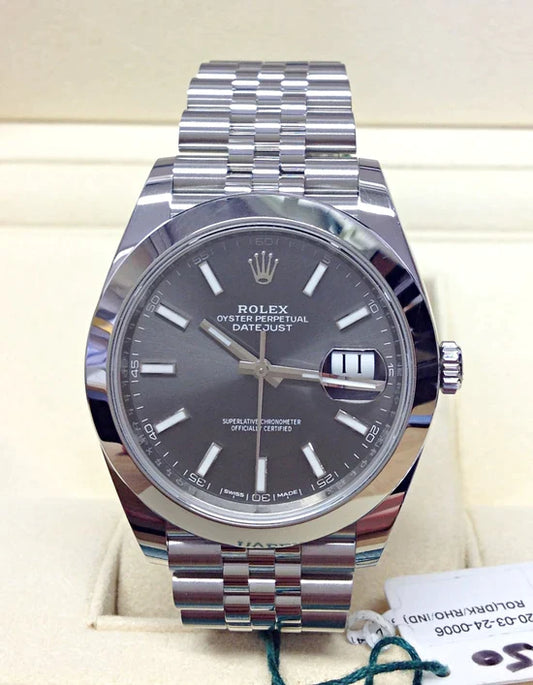 Rolex datejust Rhodium dial