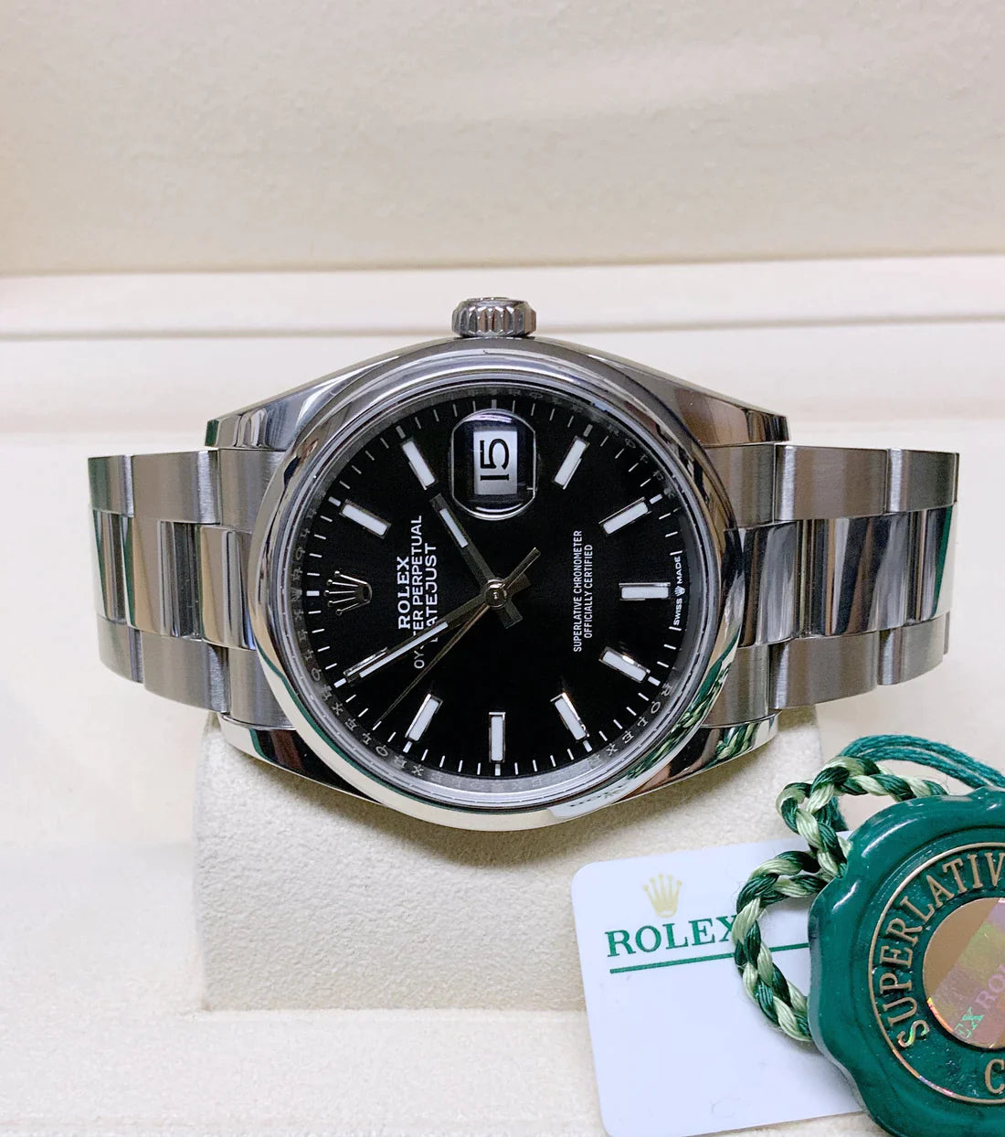 ROLEX DATEJUST BLACK DIAL OYSTER