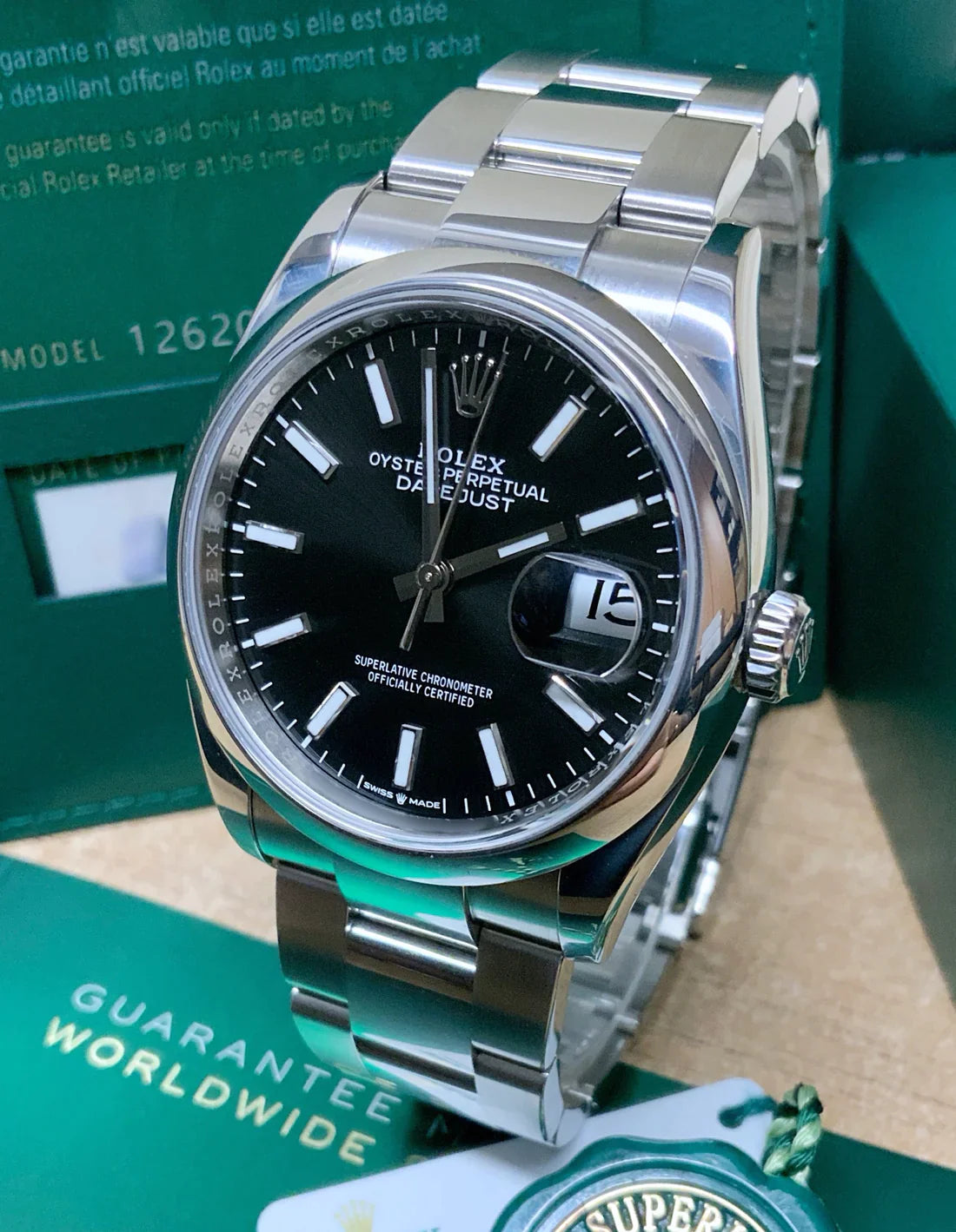 ROLEX DATEJUST BLACK DIAL OYSTER