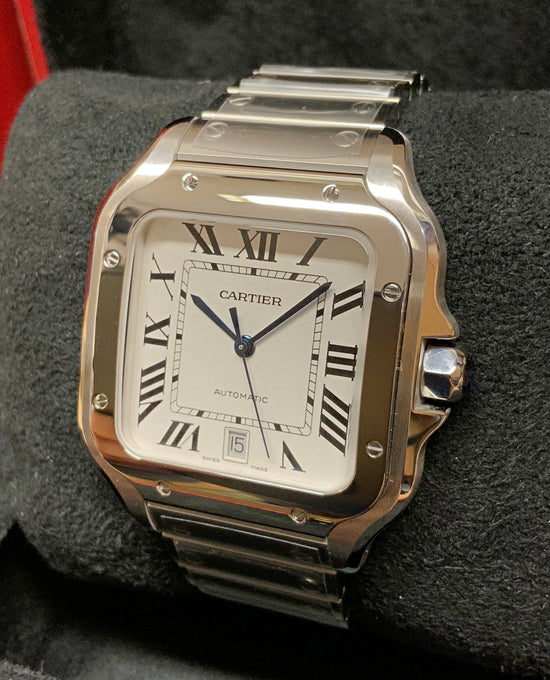 Cartier Santos white dial