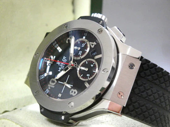 Hublot big bang ghiera acciaio strip rubber black dial